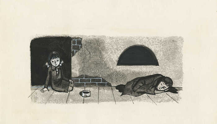 Урманче Ильдар Бакиевич. Шесть иллюстраций к кн.: Балл Г.А. Зеленая шишка: [Рассказы: Для ст. дошкольного возраста] / Рис. И. Урманче. М.: Дет. лит., 1971. 24 с.: ил. ; 27 см